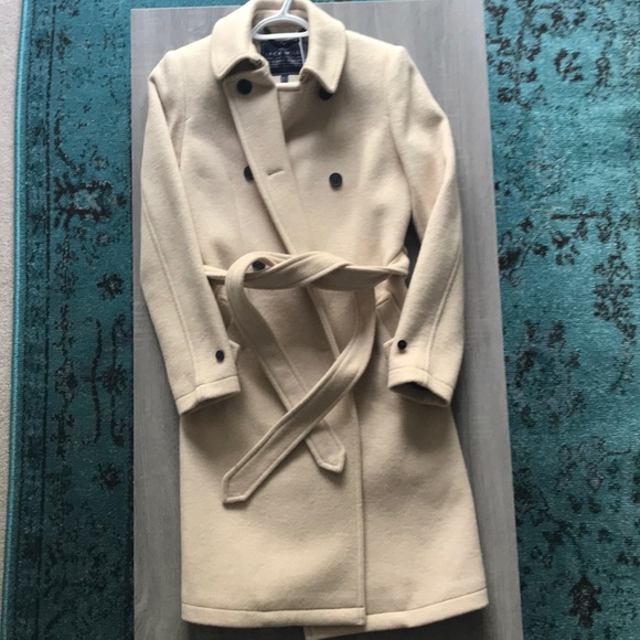 Jack Wills Atwater Wool Blend Trench - Picture 1 of 5